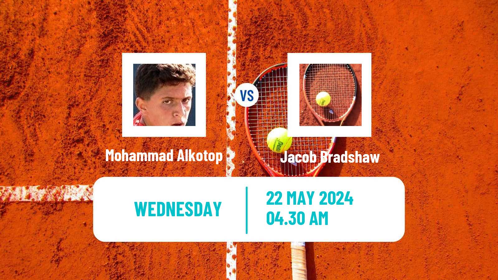 Tennis ITF M15 Monastir 21 Men Mohammad Alkotop - Jacob Bradshaw