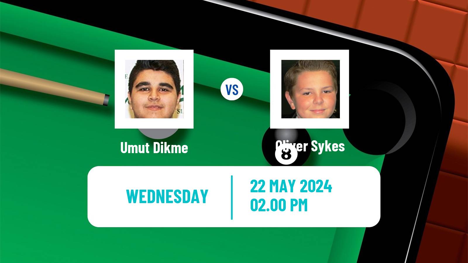 Snooker Qualifying School 1 Umut Dikme - Oliver Sykes