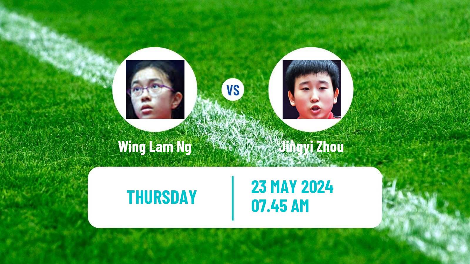 Table tennis Wtt Contender Taiyuan Women Wing Lam Ng - Jingyi Zhou