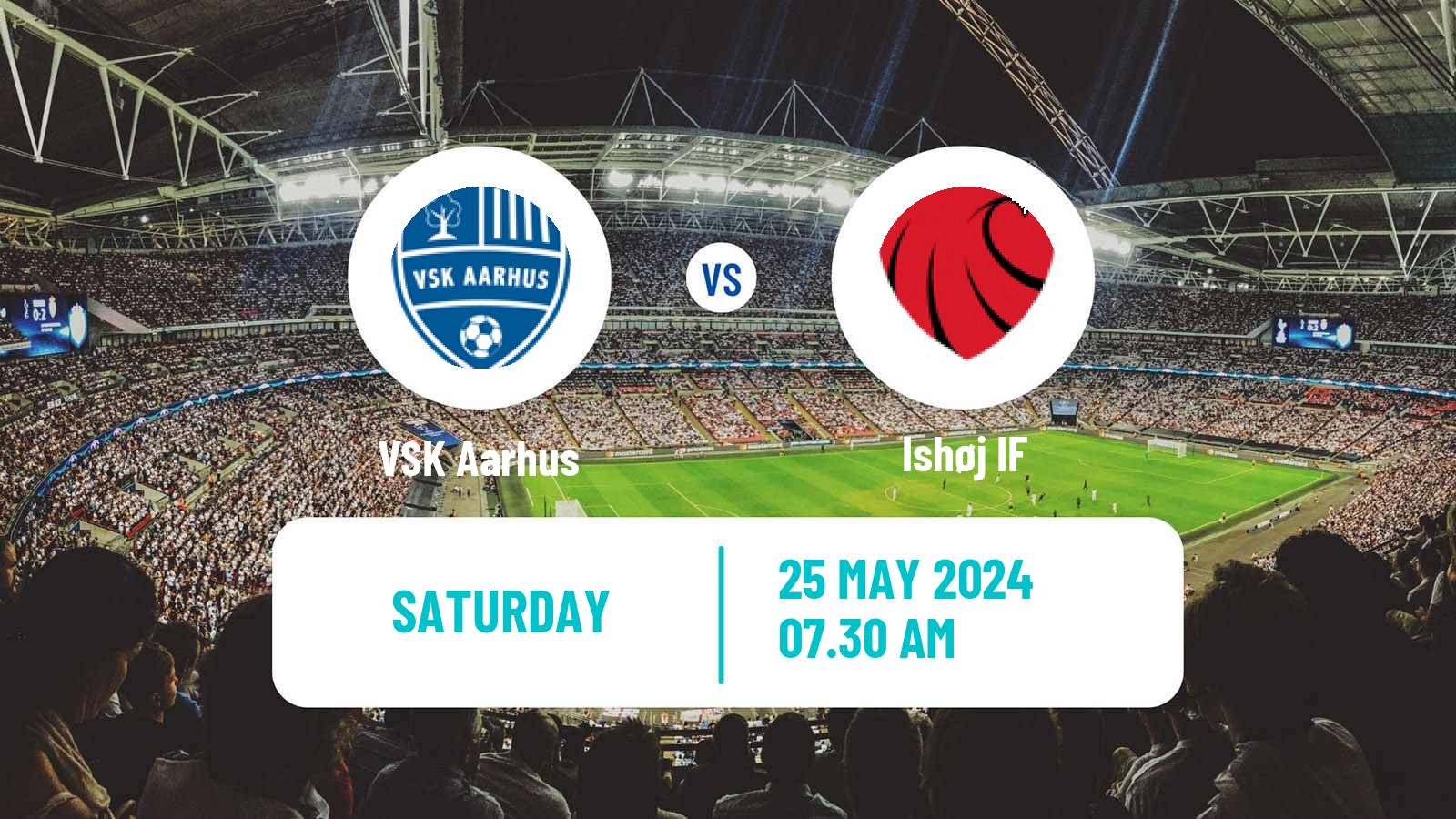 Football Danish 3 Division VSK Aarhus - Ishøj IF