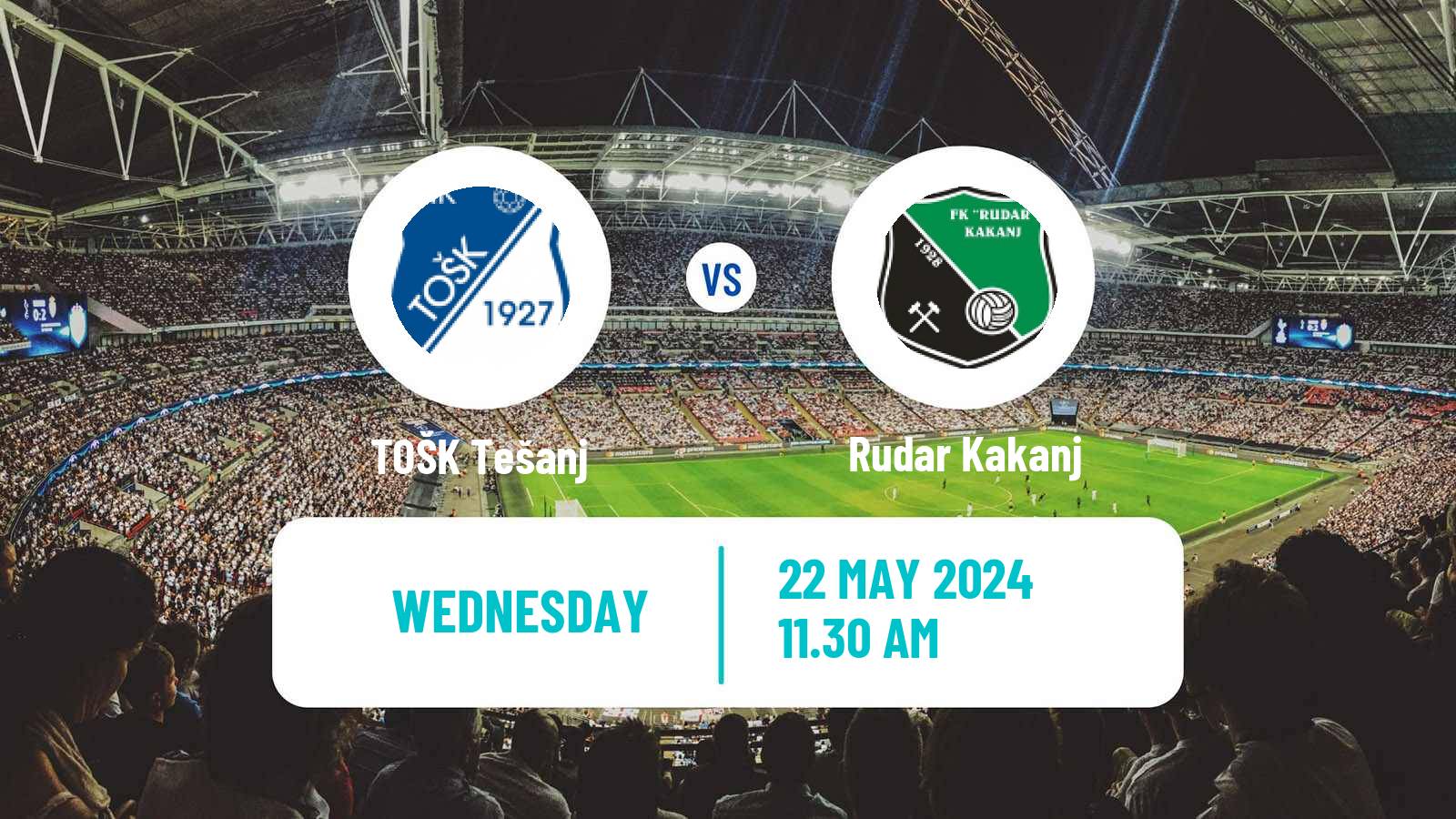 Soccer Bosnian Prva Liga FBiH TOŠK Tešanj - Rudar Kakanj