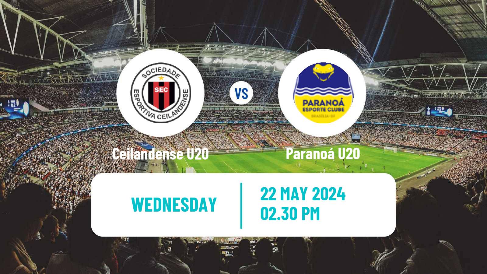 Soccer Brazilian Brasiliense U20 Ceilandense U20 - Paranoá U20