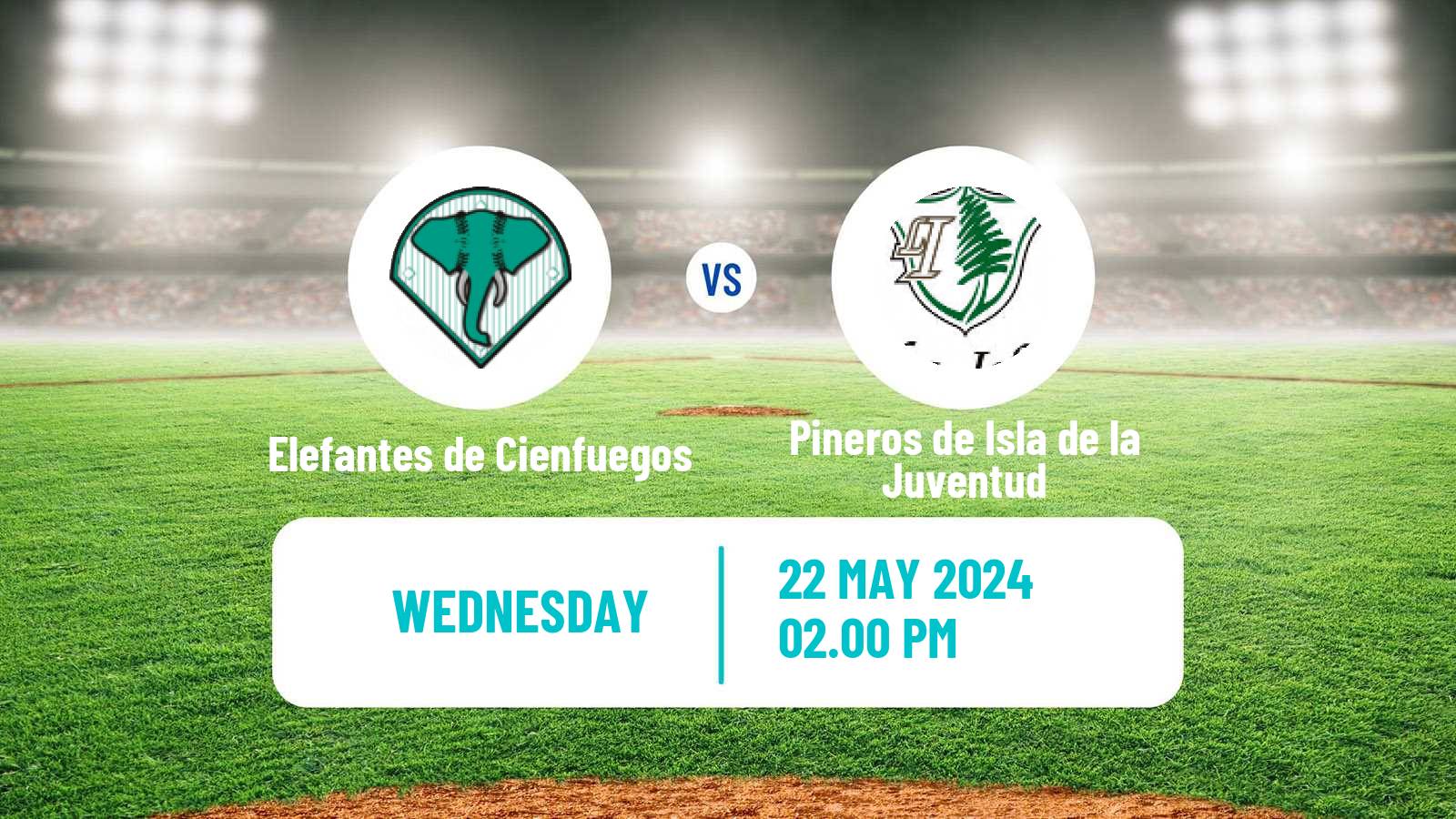 Baseball Cuba Serie Nacional Baseball Elefantes de Cienfuegos - Pineros de Isla de la Juventud