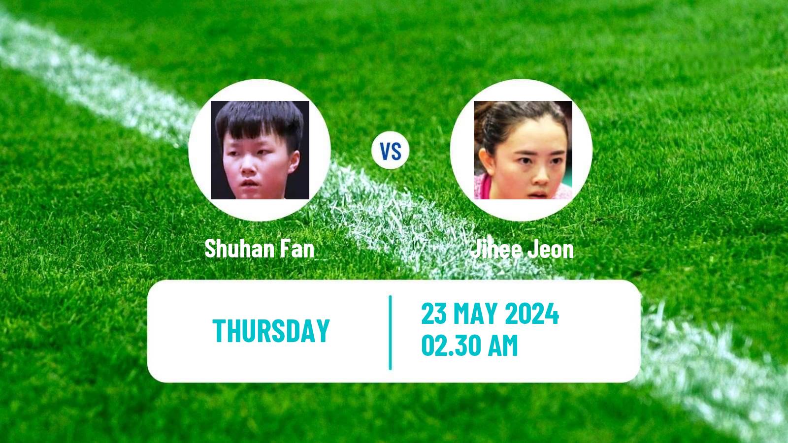 Table tennis Wtt Contender Taiyuan Women Shuhan Fan - Jihee Jeon