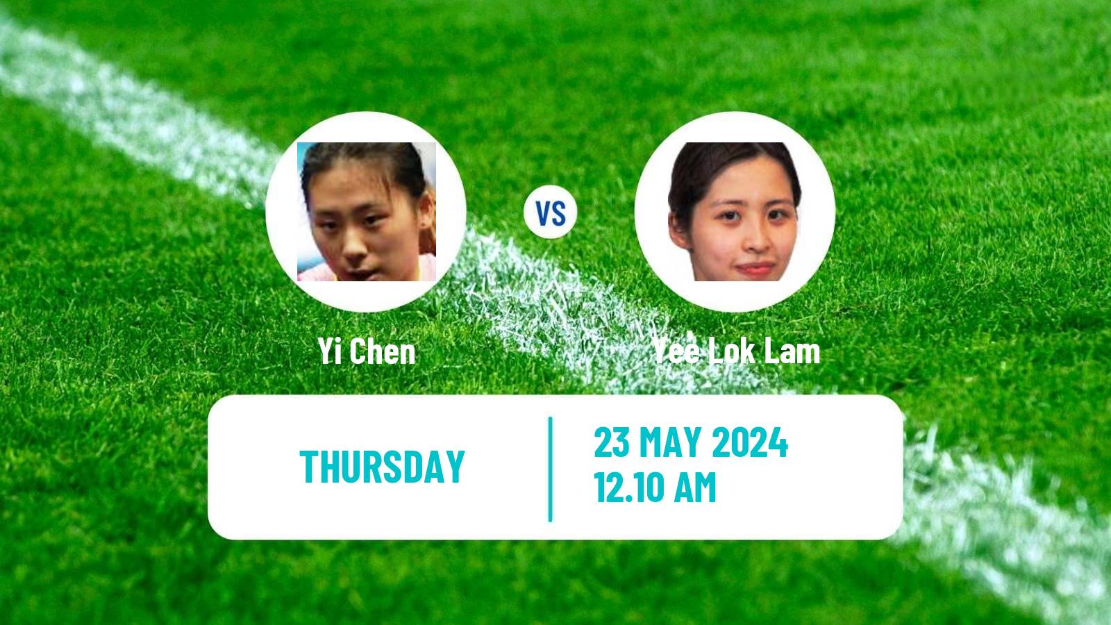 Table tennis Wtt Contender Taiyuan Women Yi Chen - Yee Lok Lam