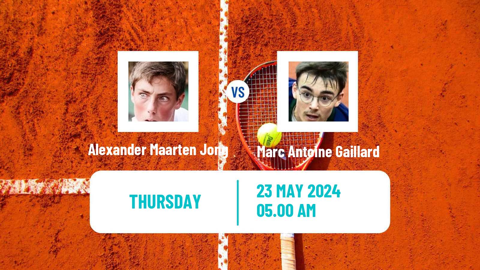 Tennis ITF M25 Deauville Men Alexander Maarten Jong - Marc Antoine Gaillard