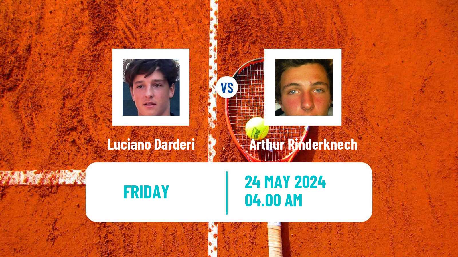 Tennis ATP Lyon Luciano Darderi - Arthur Rinderknech