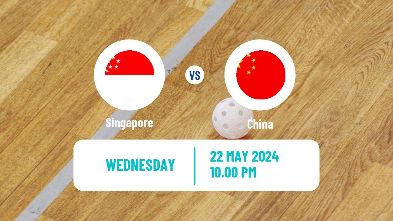Floorball World Championship Floorball Singapore - China