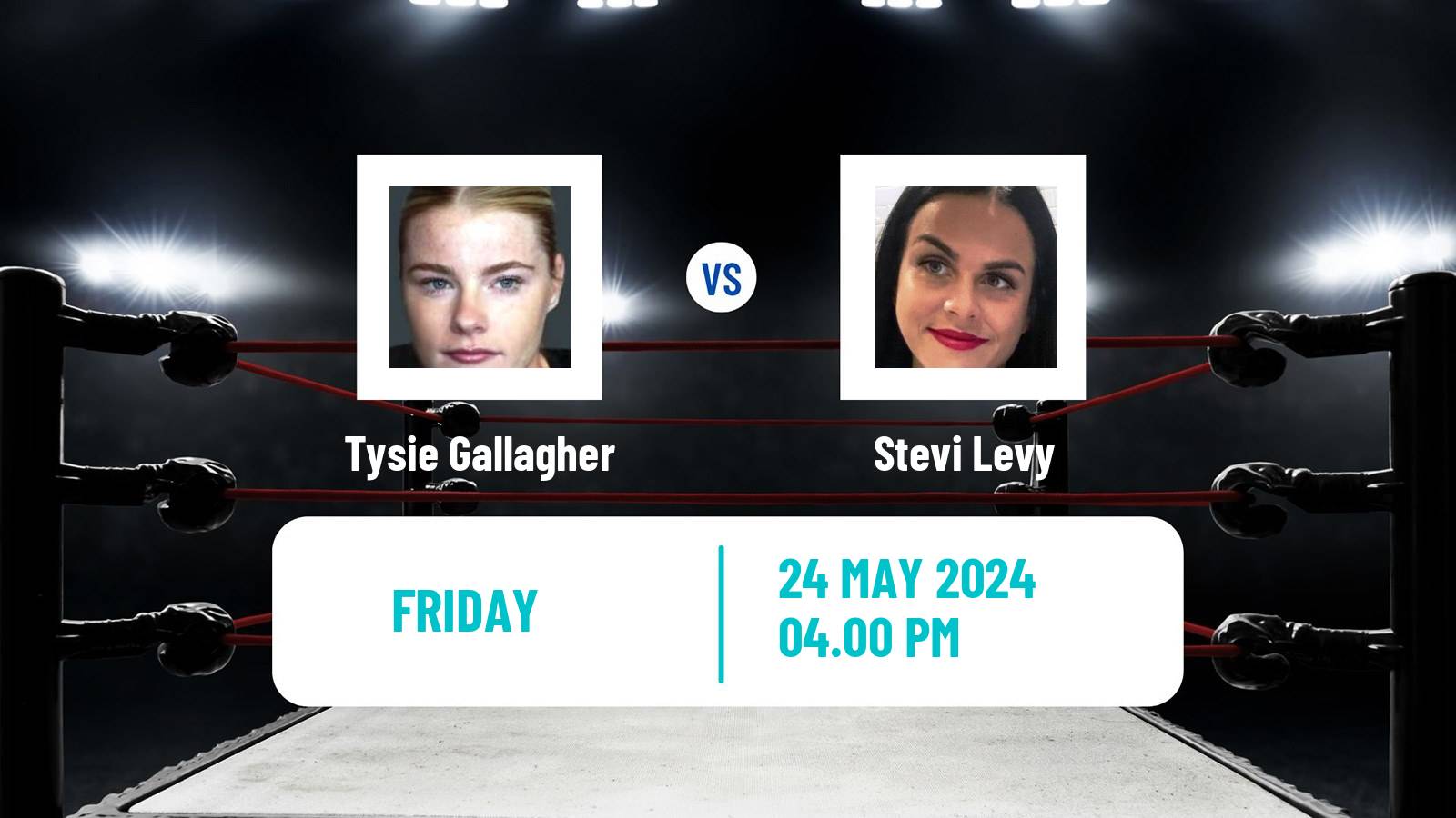 Boxing Super Bantamweight British Commonwealth Titles Women Tysie Gallagher - Stevi Levy