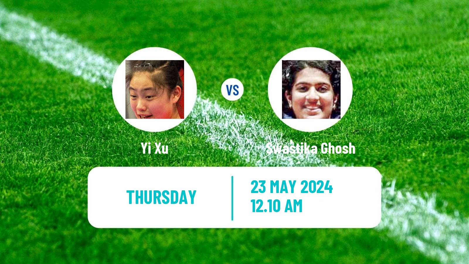 Table tennis Wtt Contender Taiyuan Women Yi Xu - Swastika Ghosh
