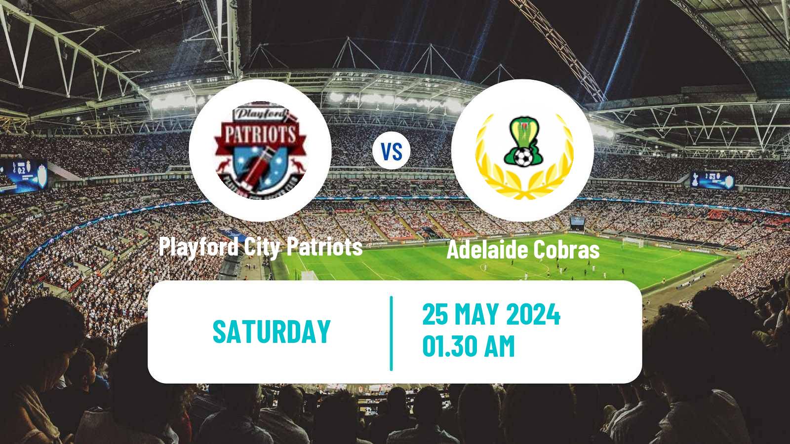Soccer Australian SA State League Playford City Patriots - Adelaide Cobras