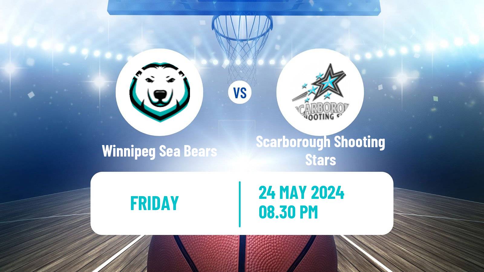 Basketball Canadian CEBL Winnipeg Sea Bears - Scarborough Shooting Stars