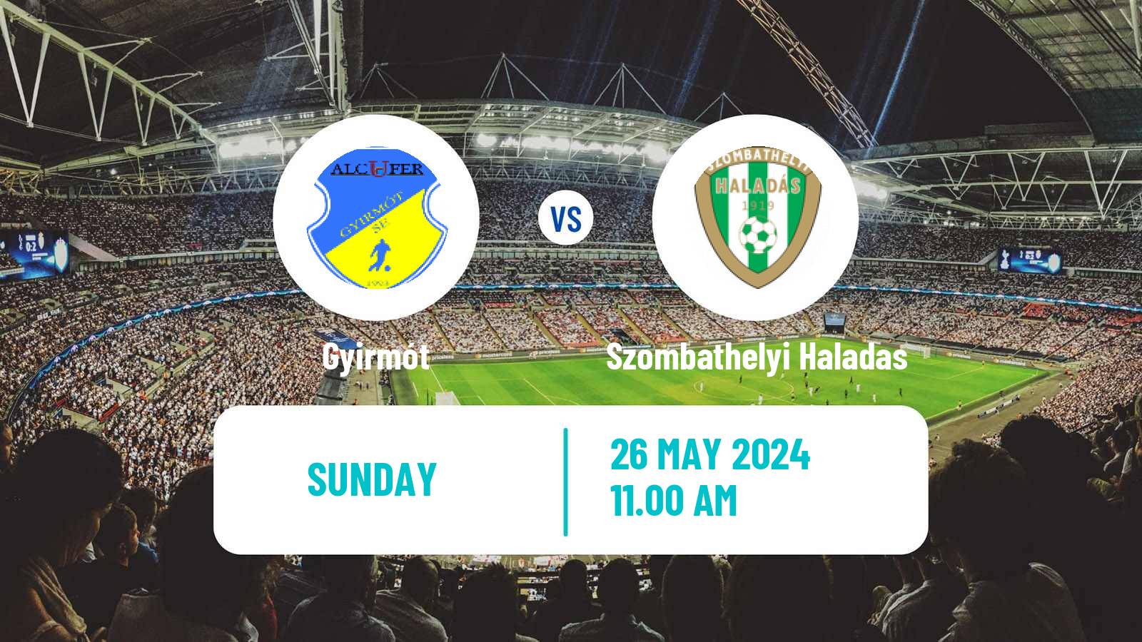 Soccer Hungarian NB II Gyirmót - Szombathelyi Haladas