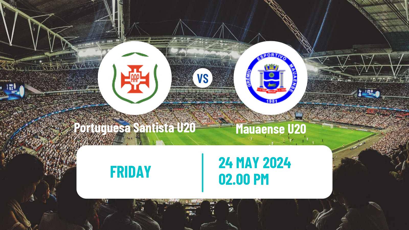 Soccer Brazilian Paulista U20 Portuguesa Santista U20 - Mauaense U20