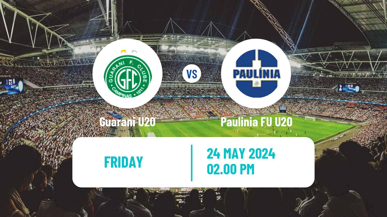 Soccer Brazilian Paulista U20 Guarani U20 - Paulinia FU U20