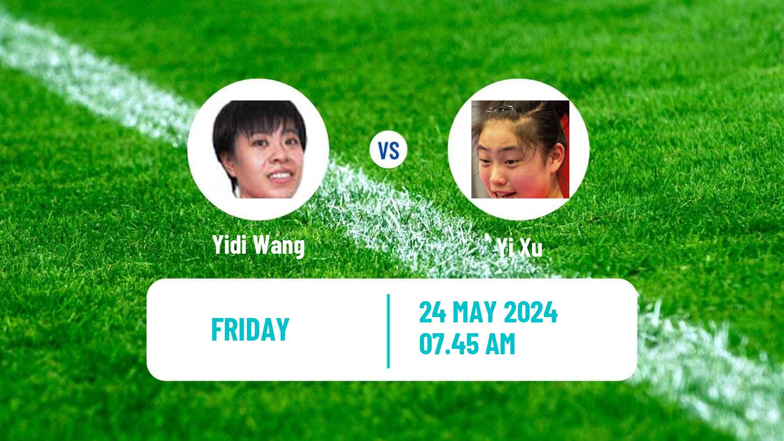 Table tennis Wtt Contender Taiyuan Women Yidi Wang - Yi Xu