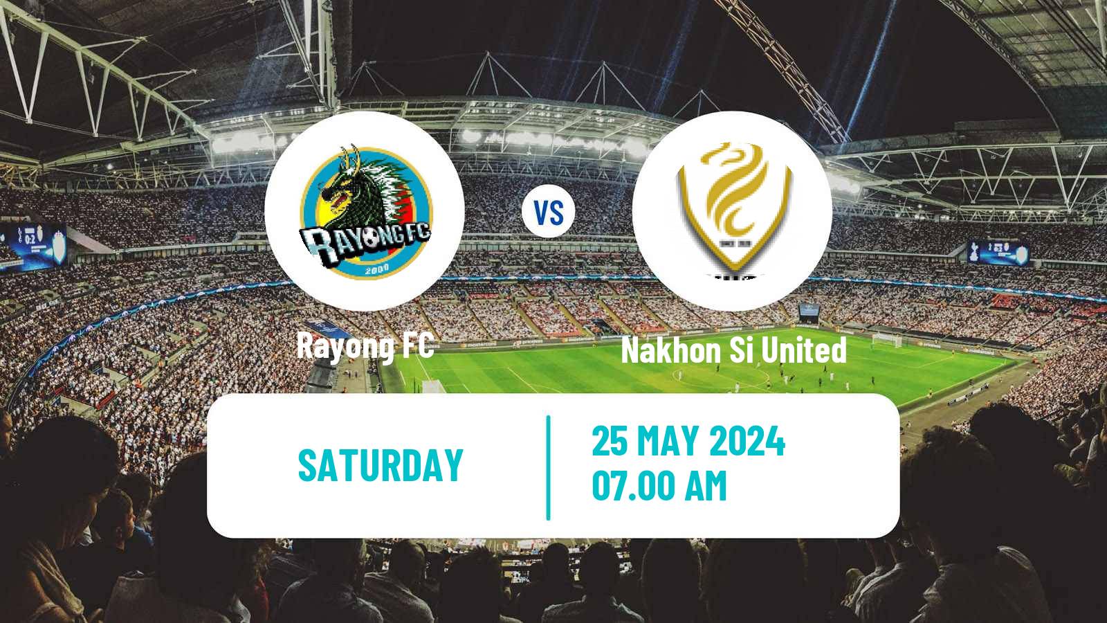 Soccer Thai League 2 Rayong FC - Nakhon Si United