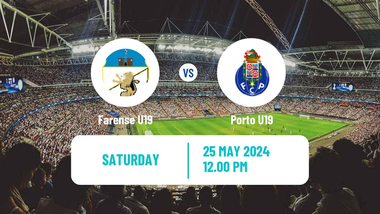 Soccer Portuguese Campeonato Nacional U19 Farense U19 - Porto U19