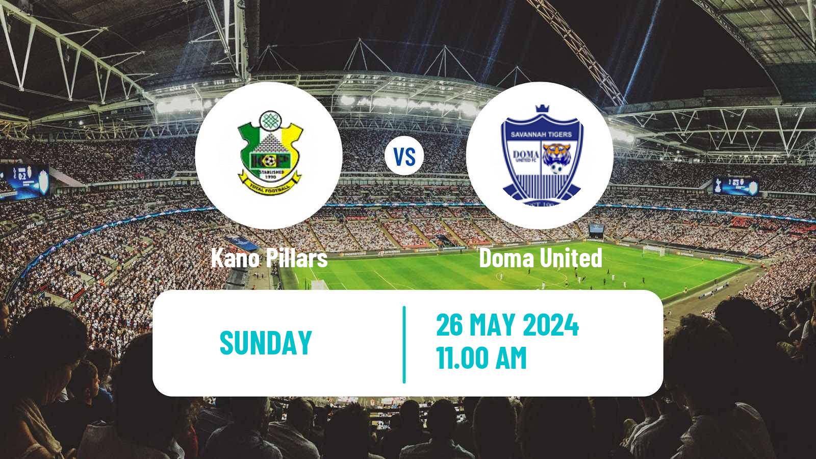 Soccer Nigerian Premier League Kano Pillars - Doma United