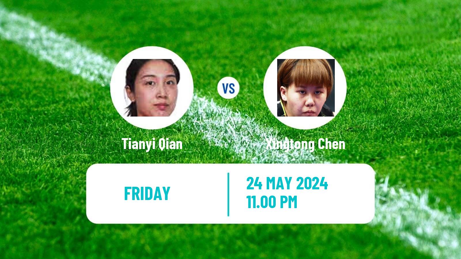 Table tennis Wtt Contender Taiyuan Women Tianyi Qian - Xingtong Chen