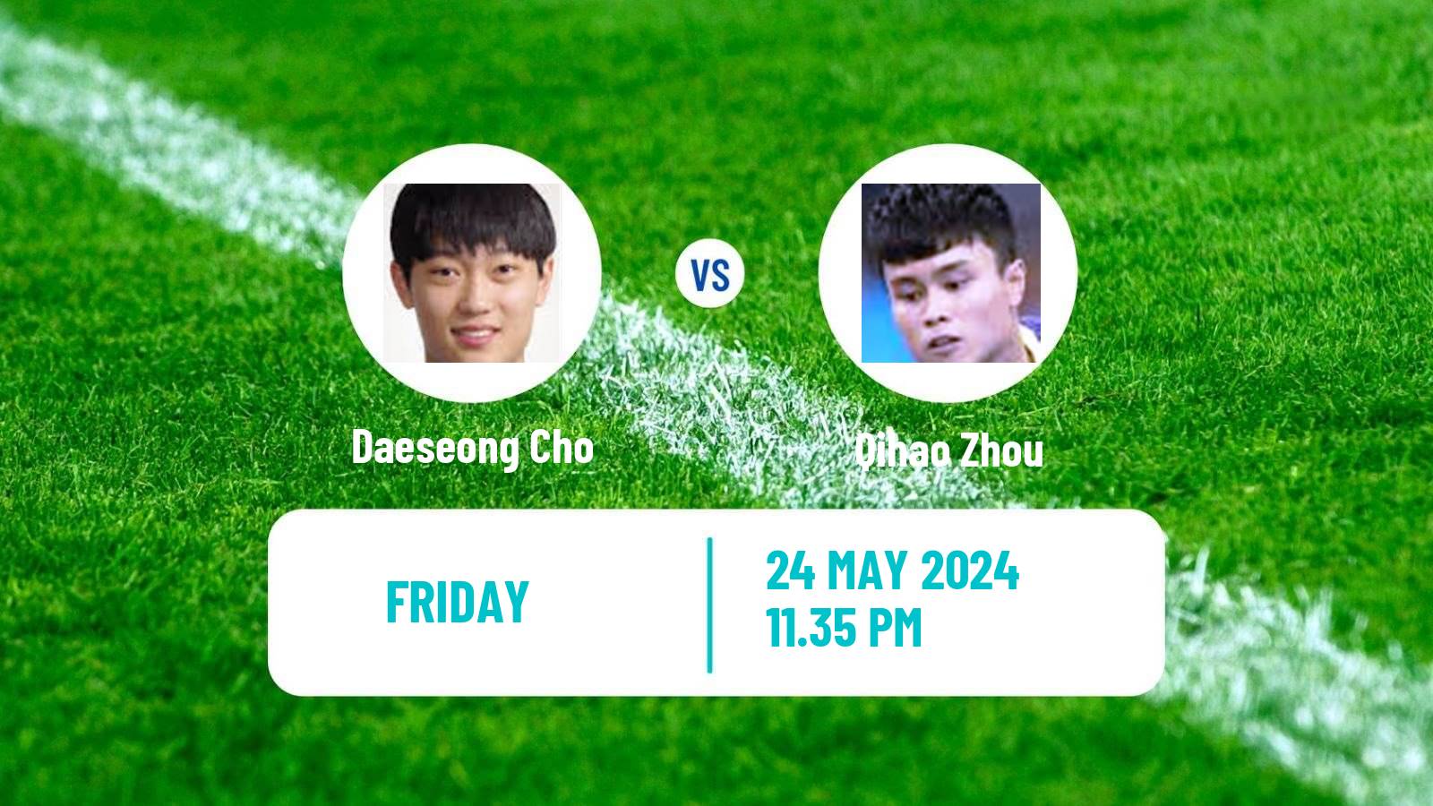 Table tennis Wtt Contender Taiyuan Men Daeseong Cho - Qihao Zhou