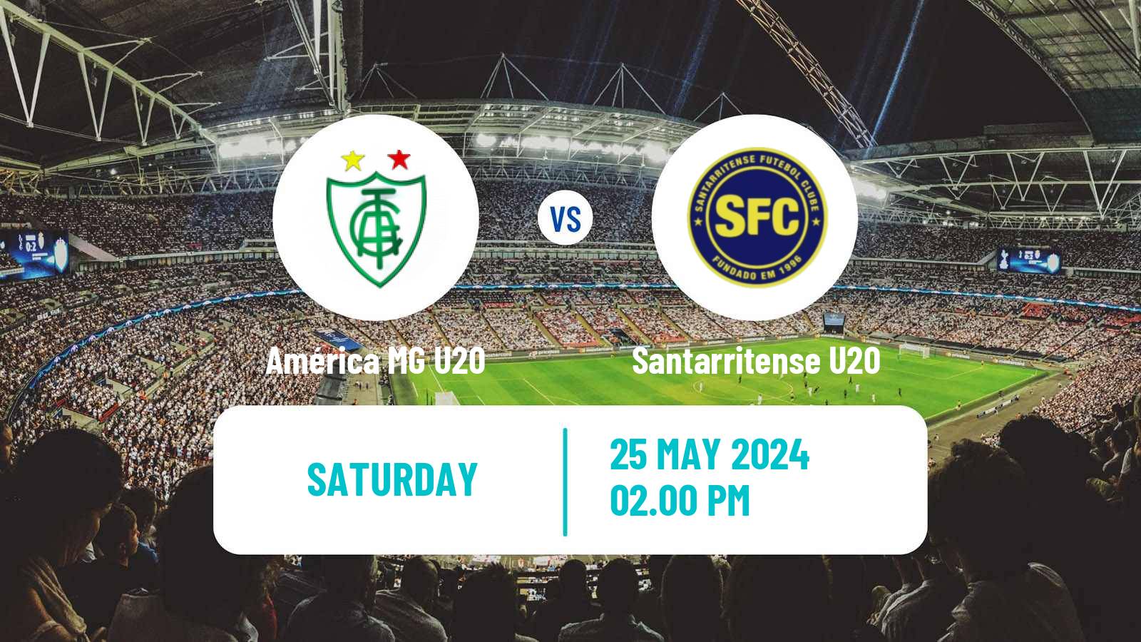 Soccer Brazilian Mineiro U20 América MG U20 - Santarritense U20