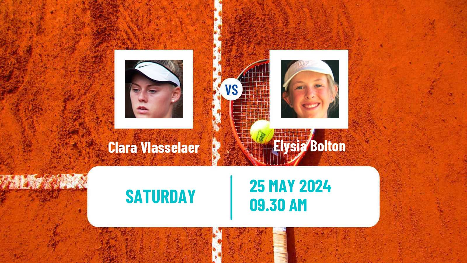 Tennis ITF W35 Santo Domingo 3 Women Clara Vlasselaer - Elysia Bolton