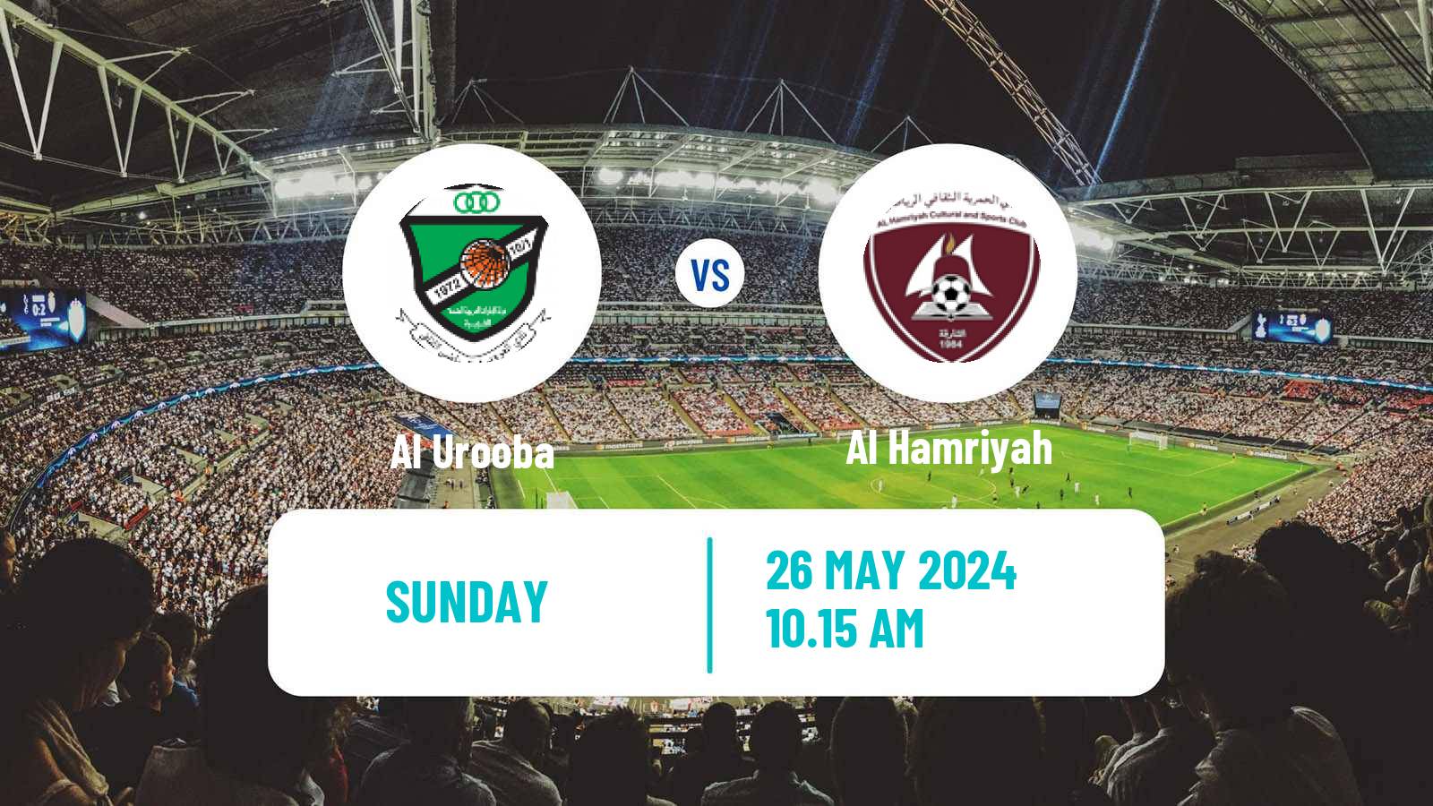 Soccer UAE Division 1 Al Urooba - Al Hamriyah
