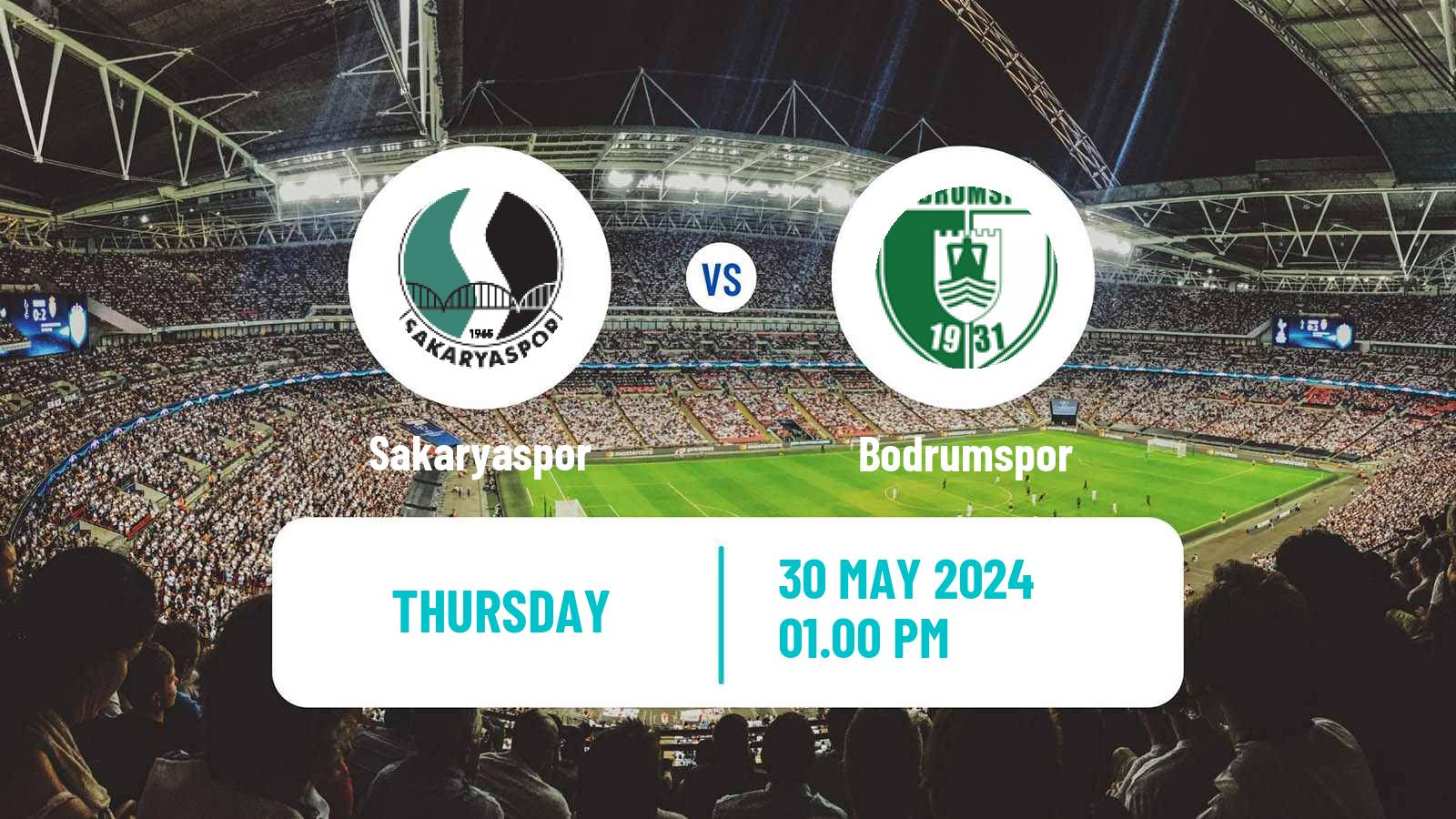 Soccer Turkish First League Sakaryaspor - Bodrumspor