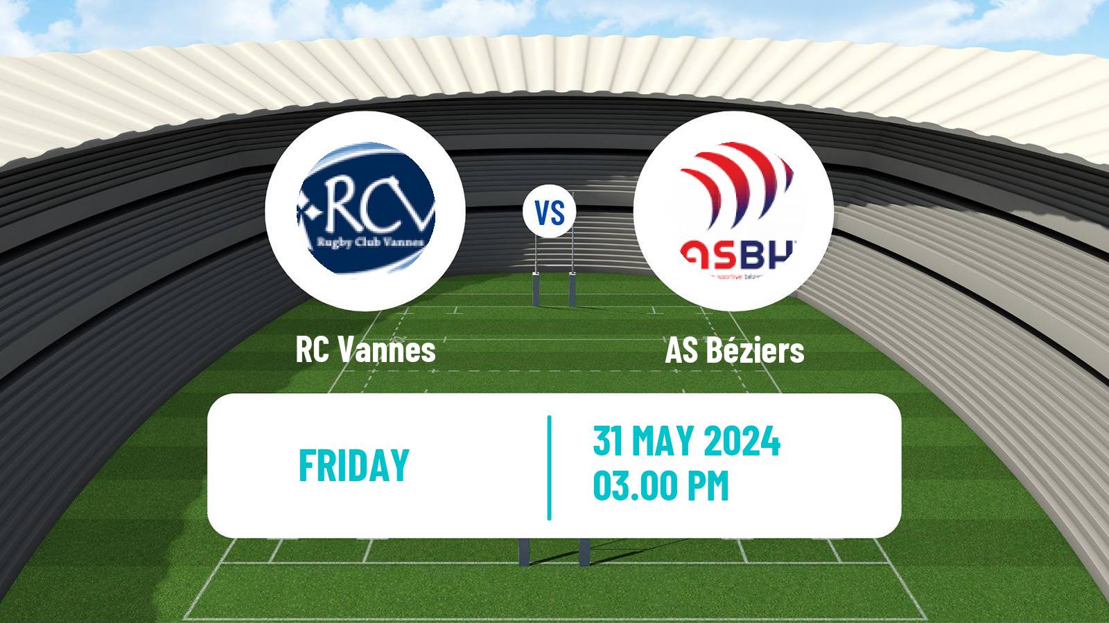 Rugby union French Pro D2 Vannes - Béziers