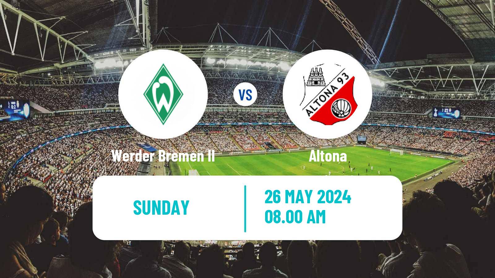 Soccer German Oberliga Bremen Werder Bremen II - Altona