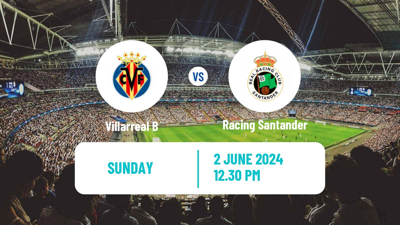 Soccer Spanish LaLiga2 Villarreal B - Racing Santander