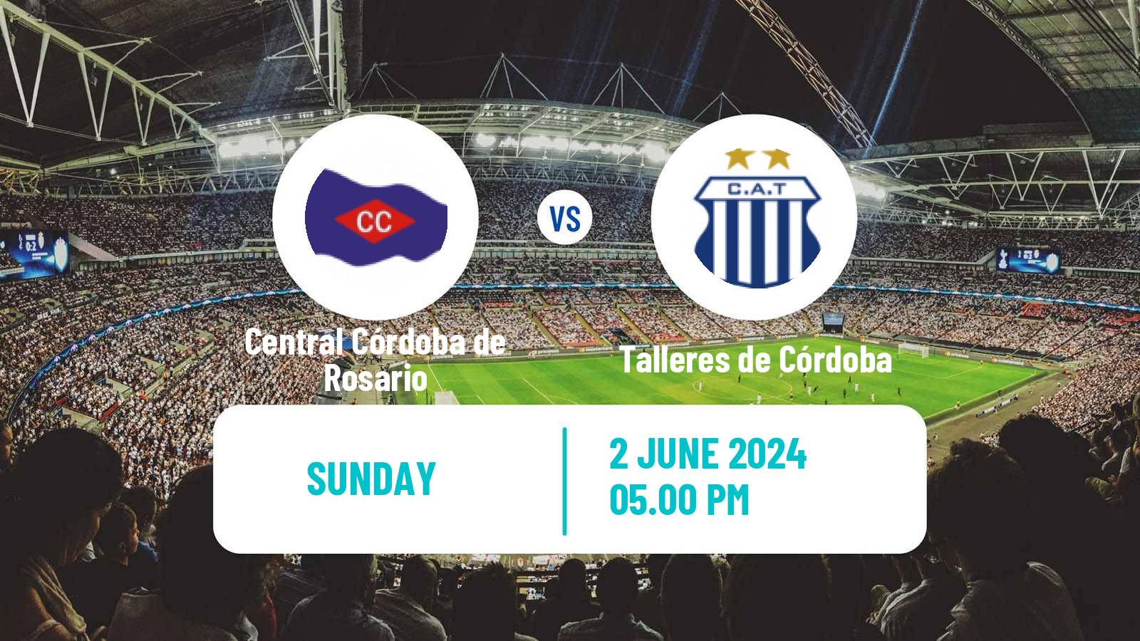 Soccer Argentinian Liga Profesional Central Córdoba de Rosario - Talleres de Córdoba