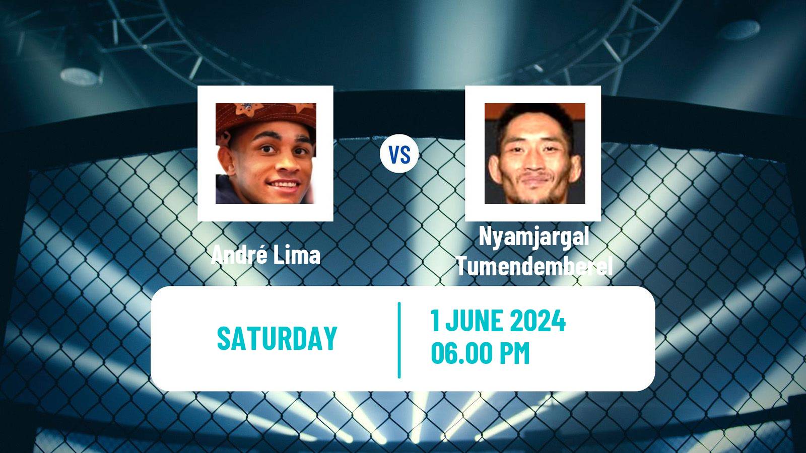 MMA Flyweight UFC Men André Lima - Nyamjargal Tumendemberel