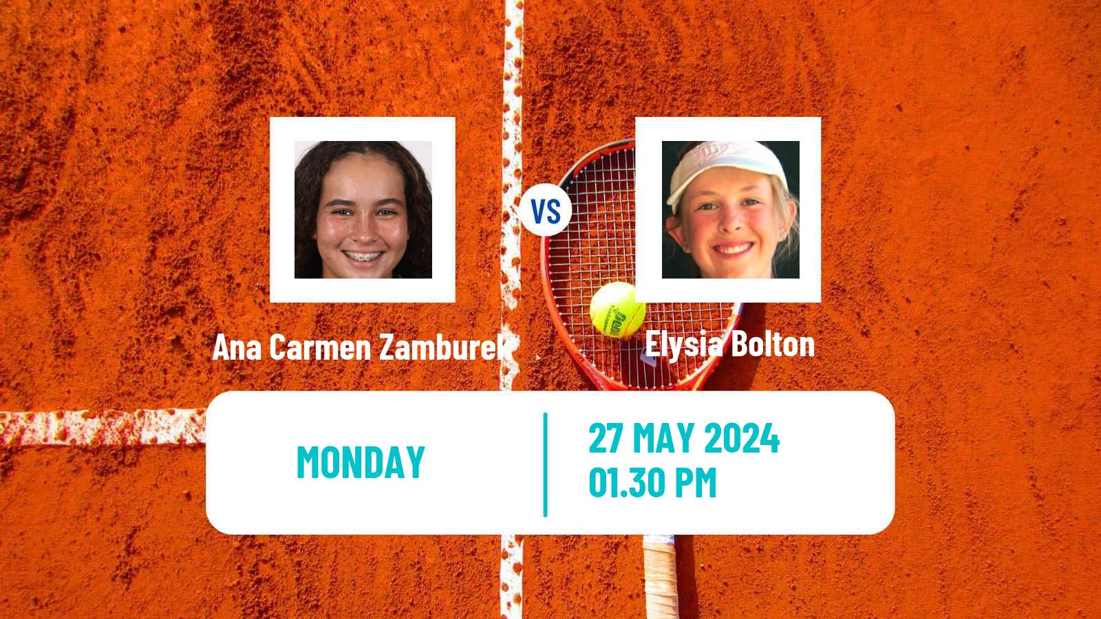 Tennis ITF W35 Santo Domingo 4 Women Ana Carmen Zamburek - Elysia Bolton