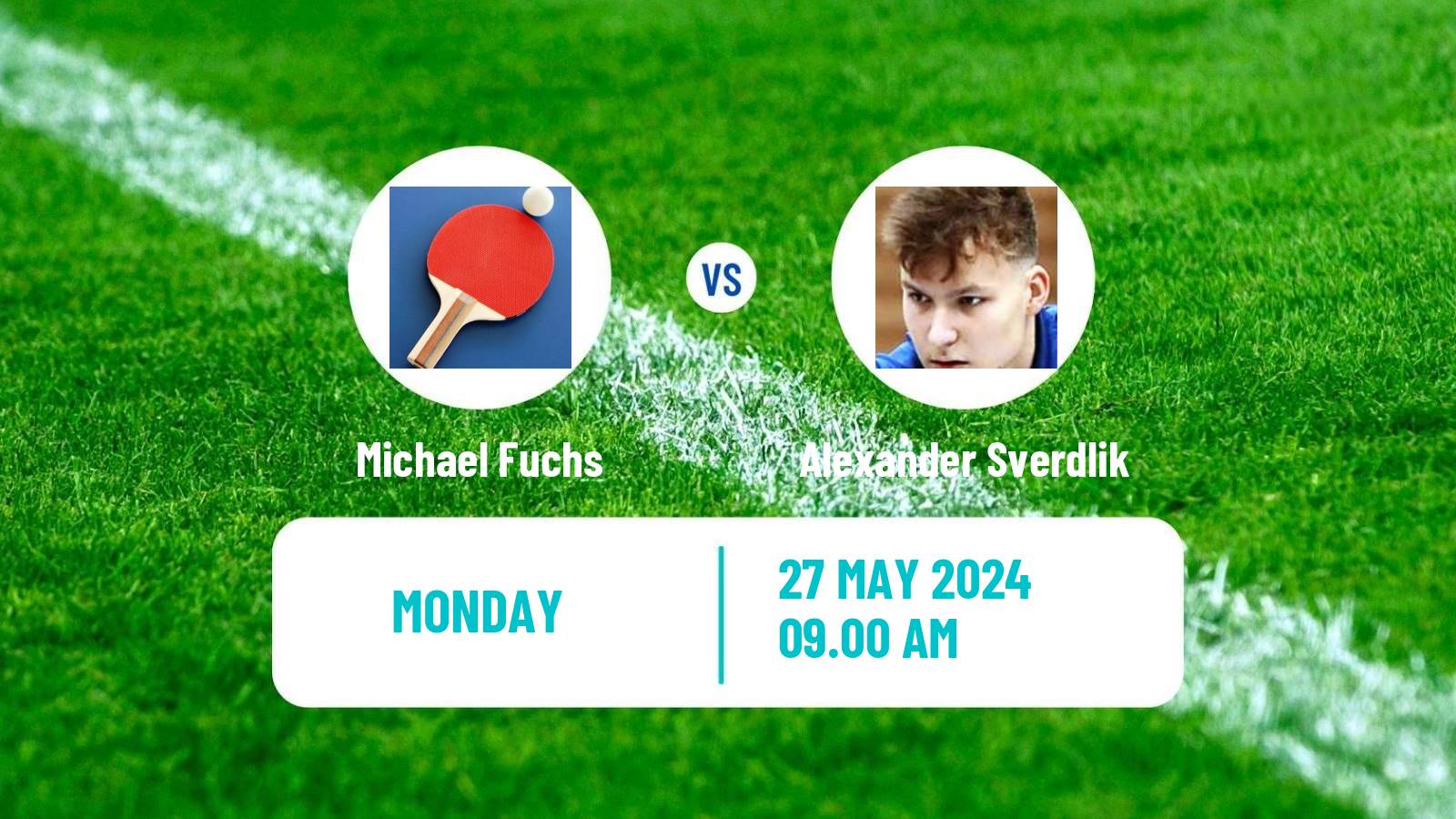 Table tennis Challenger Series Men Michael Fuchs - Alexander Sverdlik