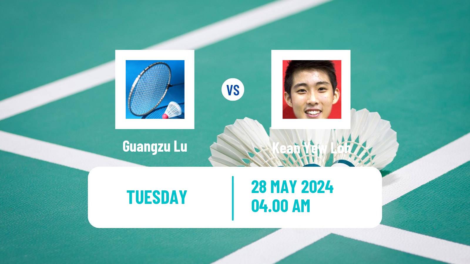 Badminton BWF World Tour Singapore Open Men Guangzu Lu - Kean Yew Loh