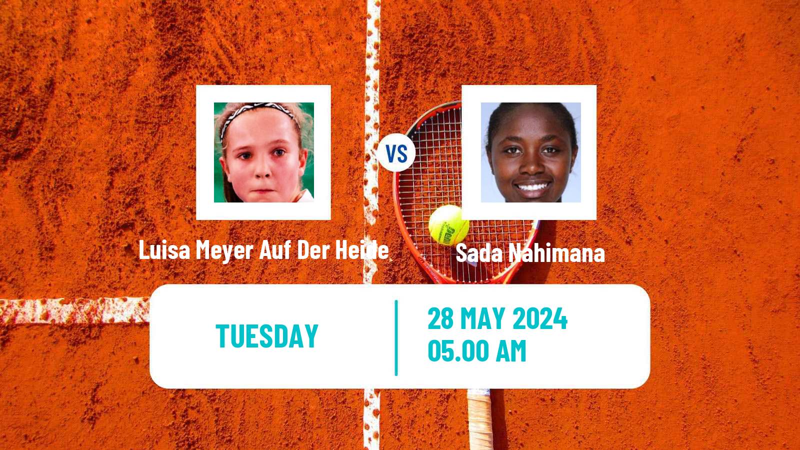 Tennis ITF W35 Klagenfurt Women Luisa Meyer Auf Der Heide - Sada Nahimana