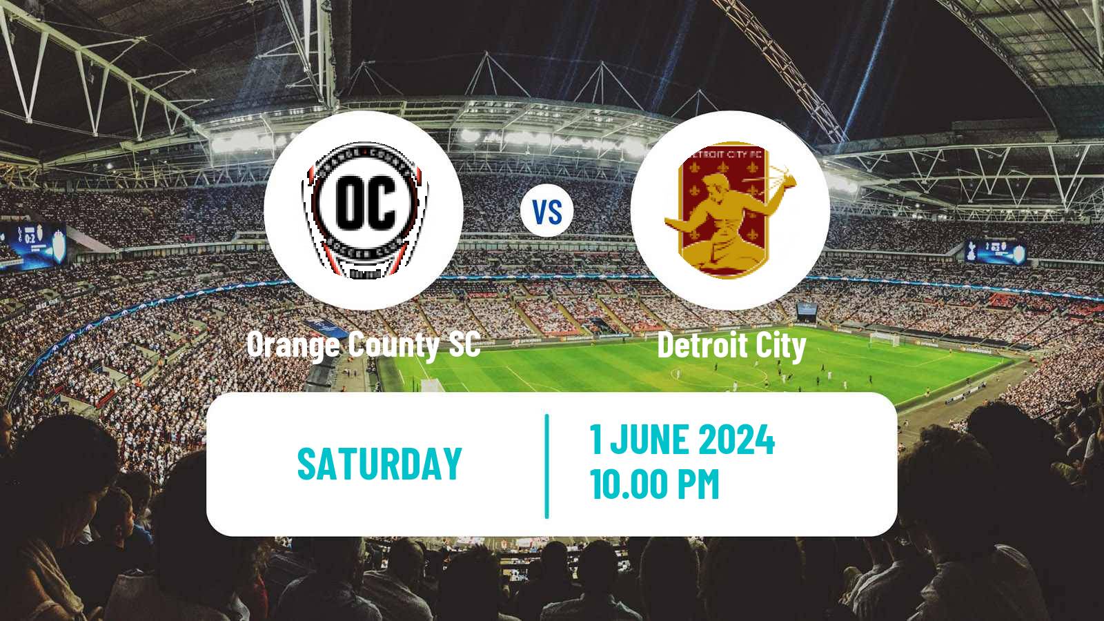 Soccer USL Championship Orange County SC - Detroit City