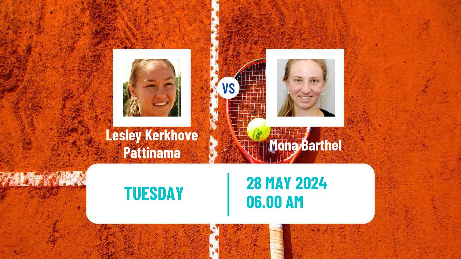 Tennis ITF W50 Troisdorf Women Lesley Kerkhove Pattinama - Mona Barthel