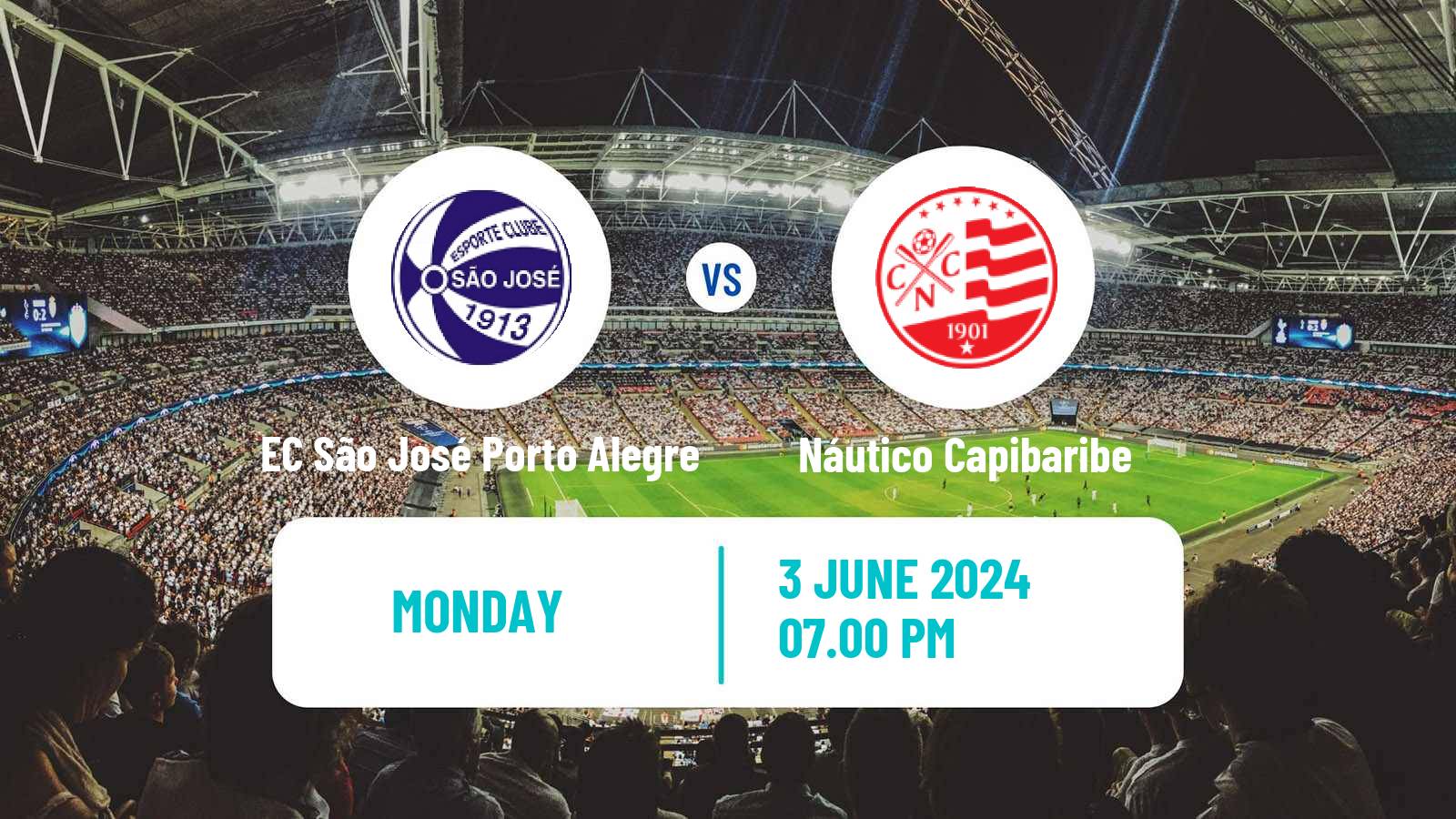 Soccer Brazilian Serie C EC São José Porto Alegre - Náutico Capibaribe