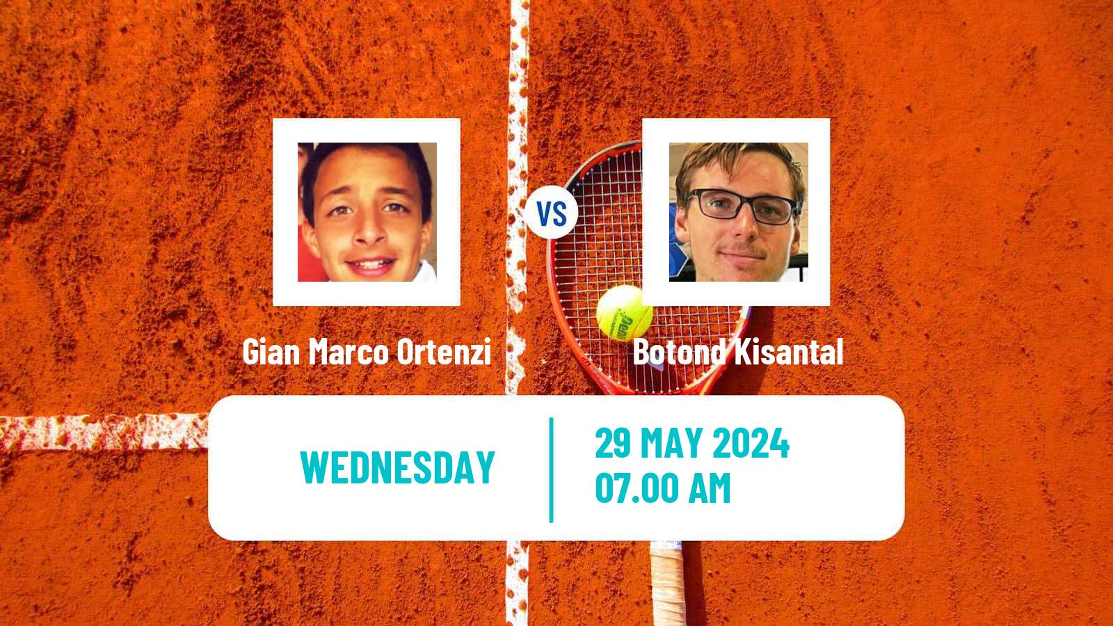 Tennis ITF M15 Gyula Men Gian Marco Ortenzi - Botond Kisantal