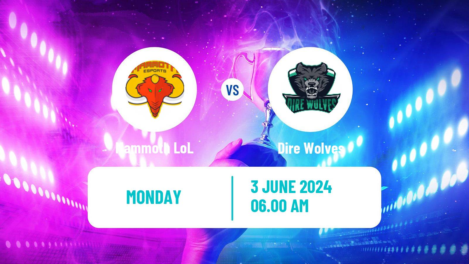 Esports League Of Legends Lco Mammoth - Dire Wolves