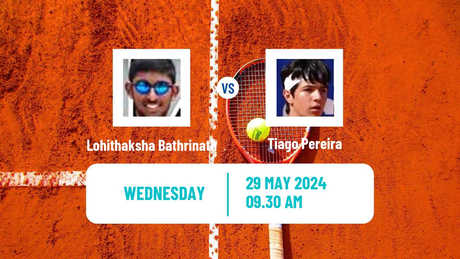 Tennis ITF M15 Monastir 22 Men Lohithaksha Bathrinath - Tiago Pereira
