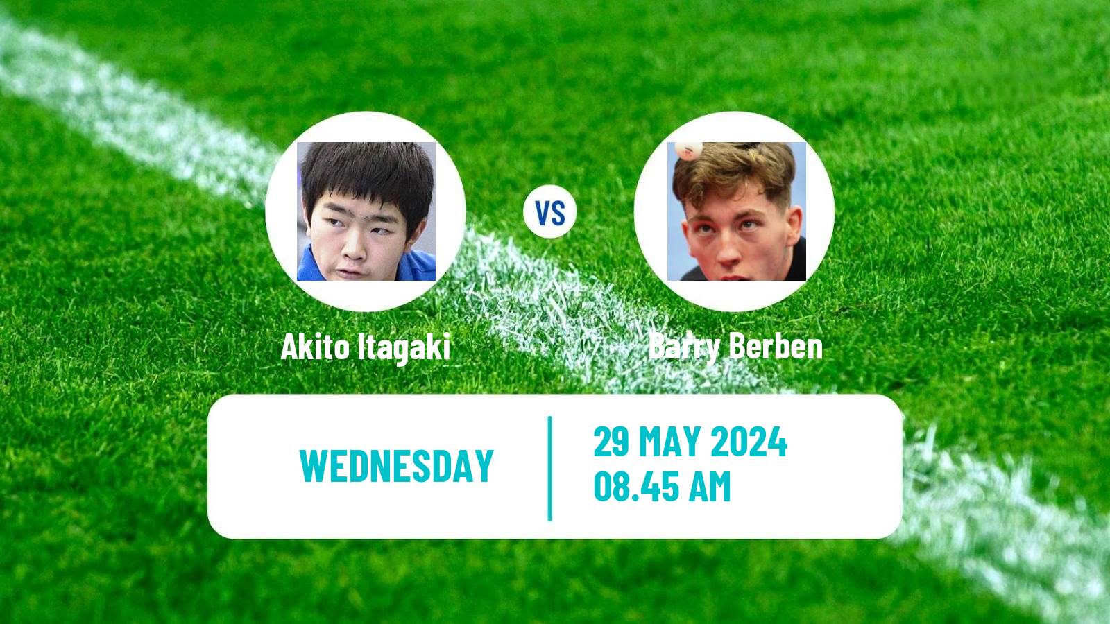 Table tennis Tt Star Series Men Akito Itagaki - Barry Berben