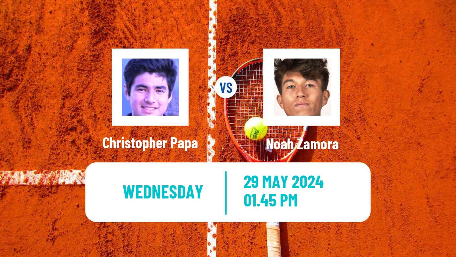 Tennis ITF M15 San Diego Ca Men Christopher Papa - Noah Zamora
