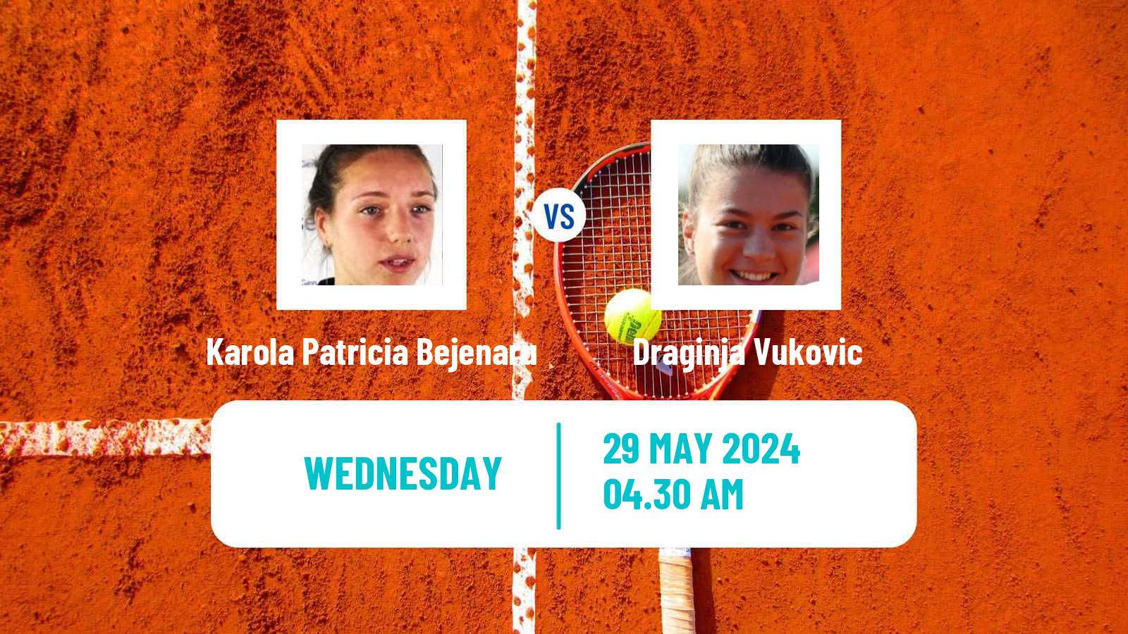 Tennis ITF W15 Kursumlijska Banja 6 Women Karola Patricia Bejenaru - Draginja Vukovic