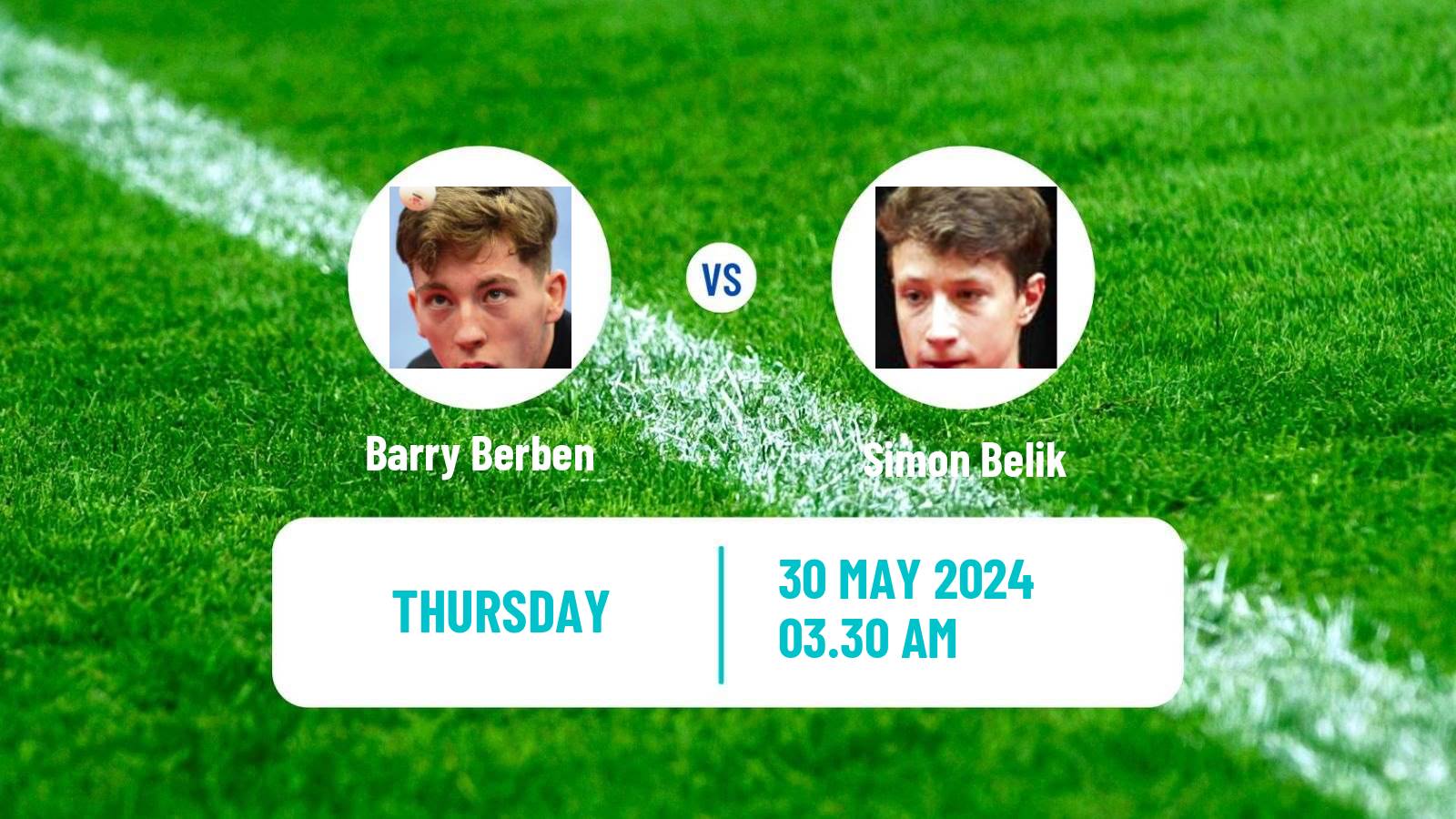 Table tennis Tt Star Series Men Barry Berben - Simon Belik