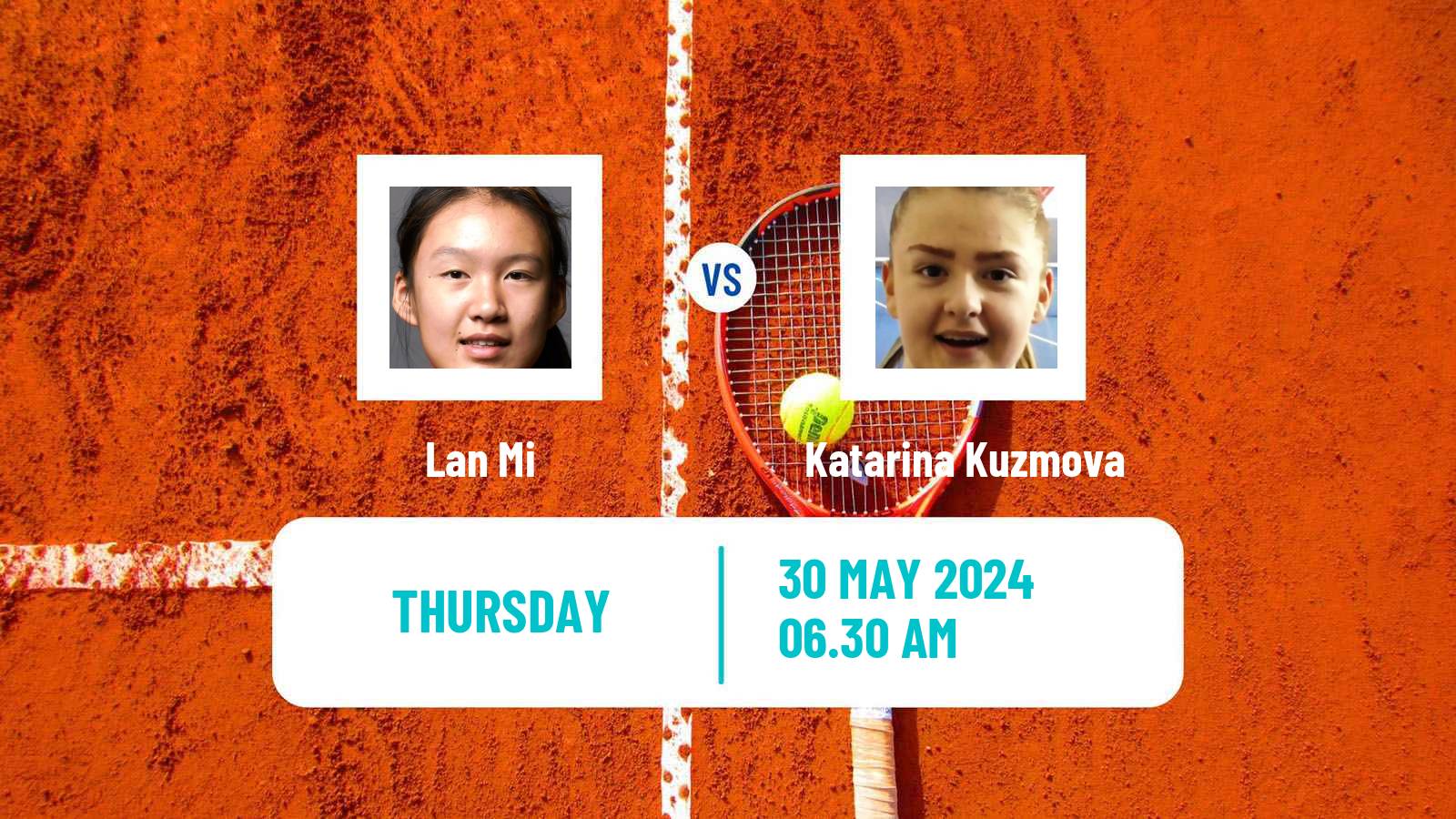 Tennis ITF W35 La Marsa Women Lan Mi - Katarina Kuzmova