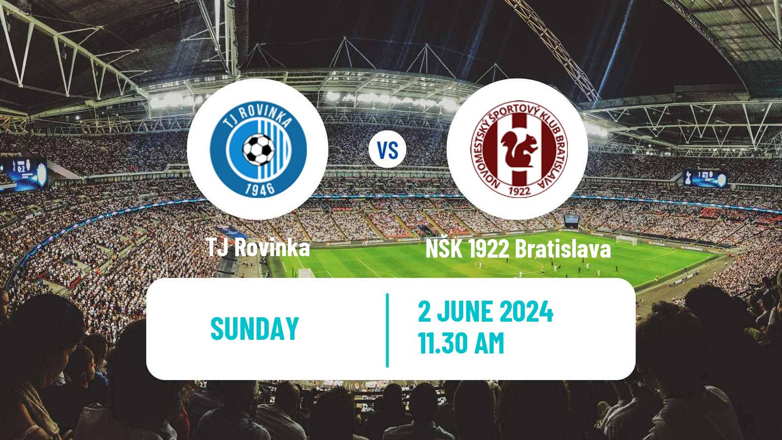 Soccer Slovak 4 Liga Bratislava Rovinka - NŠK 1922 Bratislava